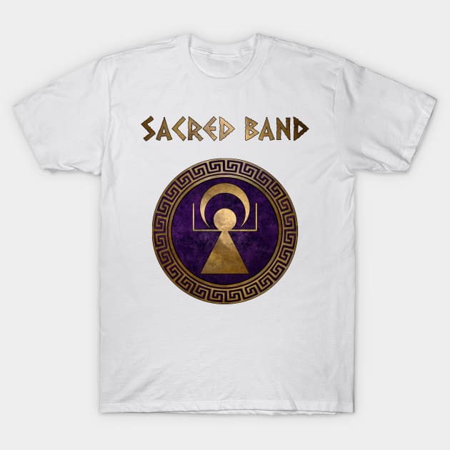 Carthage Sacred Band Shield Symbol of Punic Goddess Tanit T-Shirt by AgemaApparel